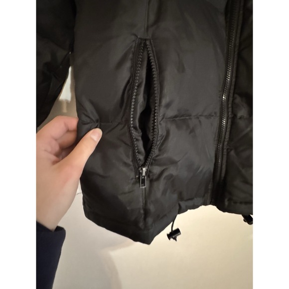 Learsi Vintage Women's Puffer Jacket Down Ski Jacket Zip Pockets Black Sz Sm - Picture 3 of 9